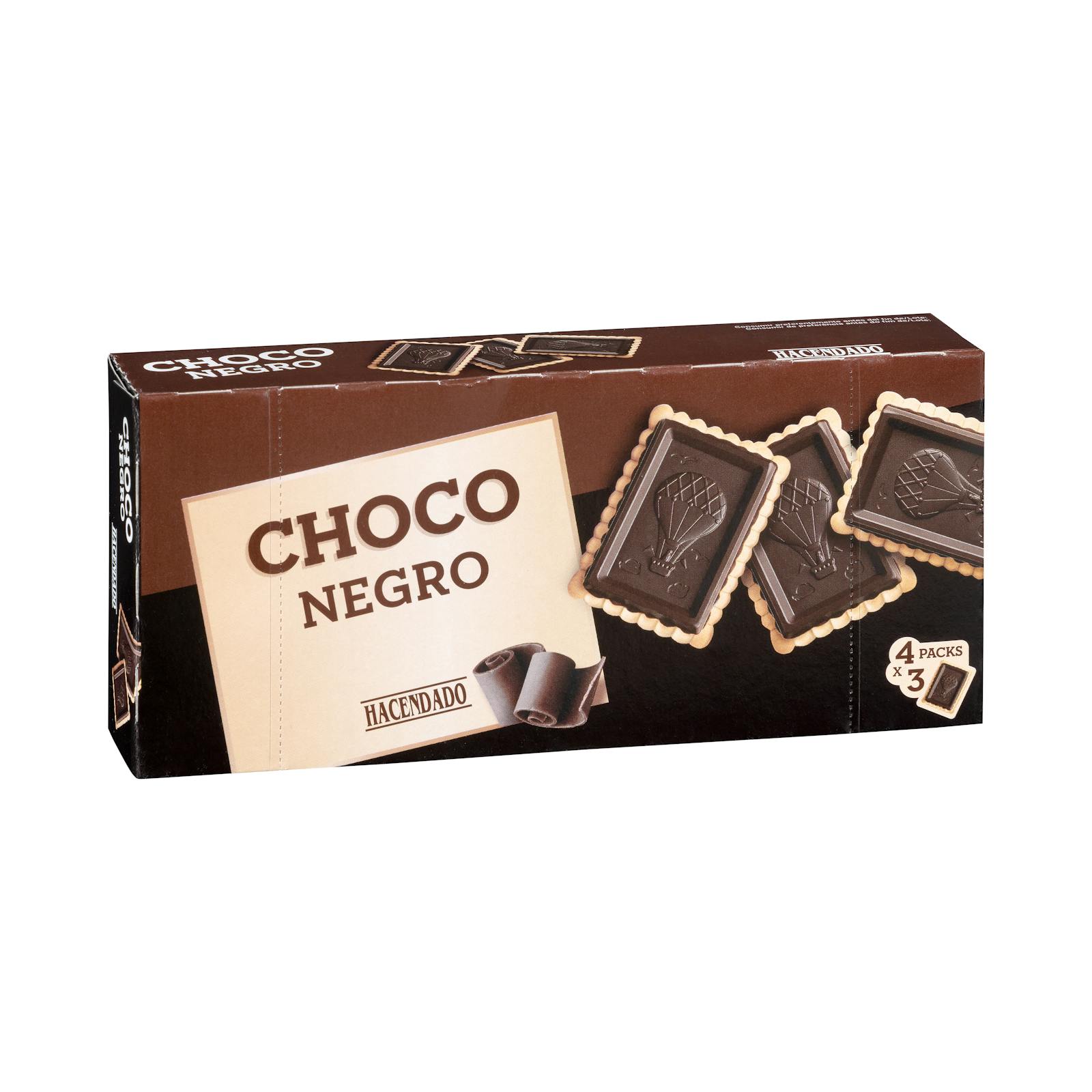 Biscuits au chocolat noir avec barre de chocolat Hacendado