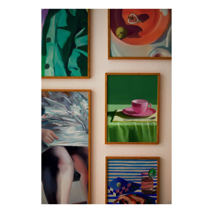 Paper Collective Affiche Shrimp and Stripes par Misfitting Things | Bleu
