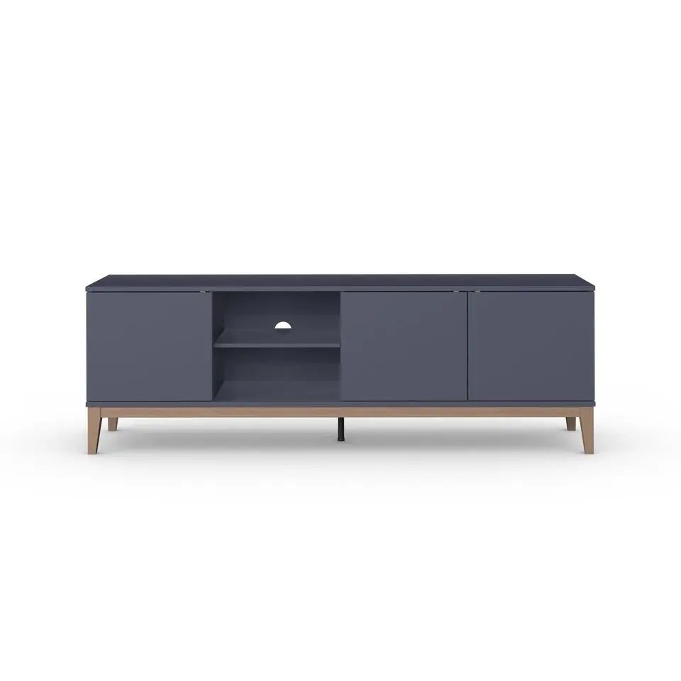 Pelle - TV-meubel met 3 deuren grijs