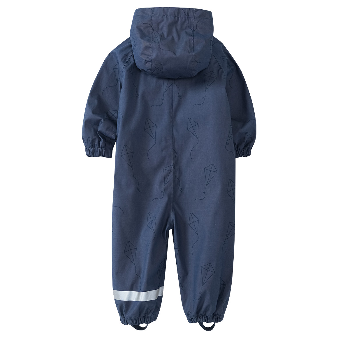 Topomini Pure Collection Baby Regenoverall mit Drachen-Allover blau