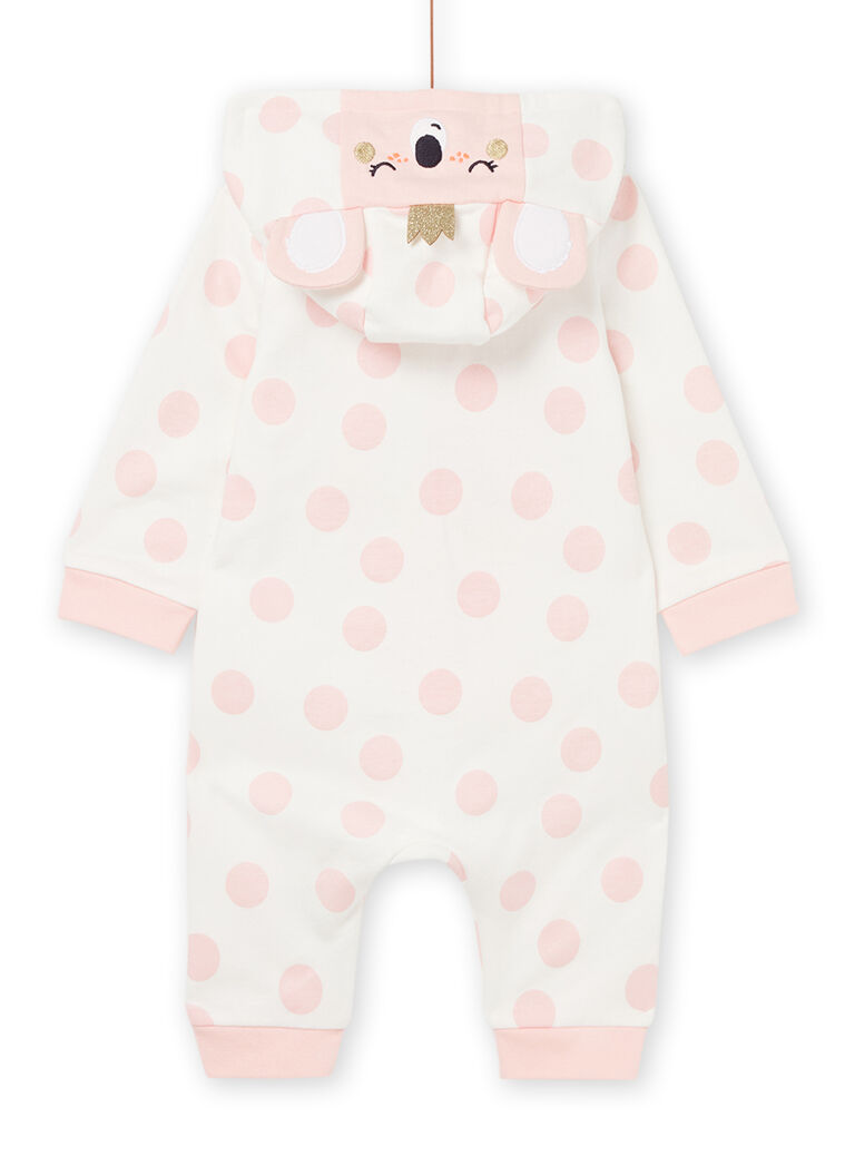 Surpyjama à capuche amovible à imprimé à pois