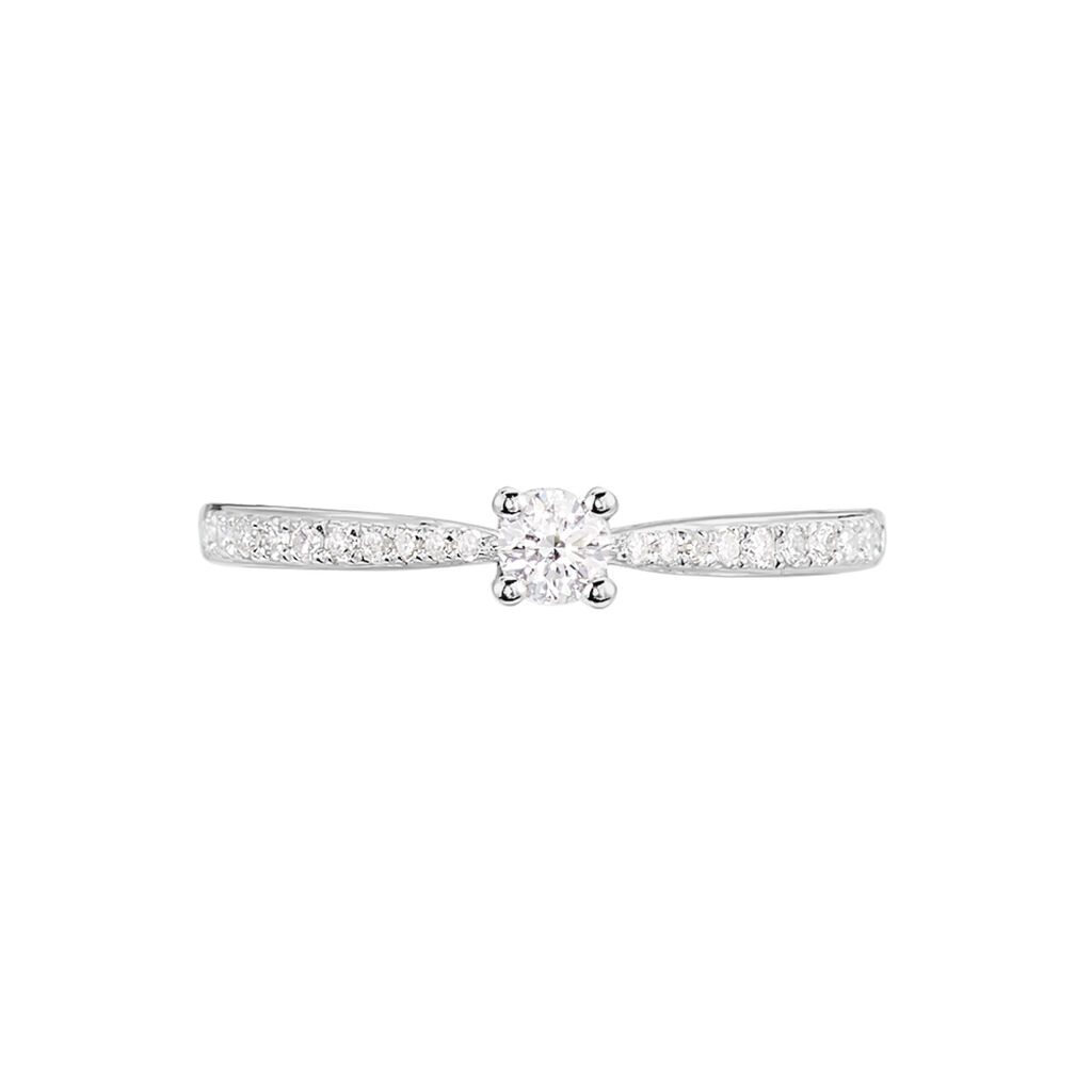 Bague Solitaire Hemera Or Blanc Diamant