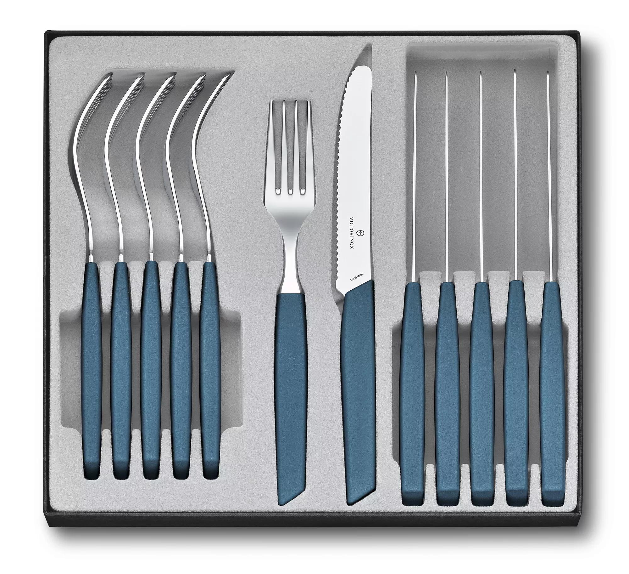 Swiss Modern Besteck, 12-teilig-cornflower-blue