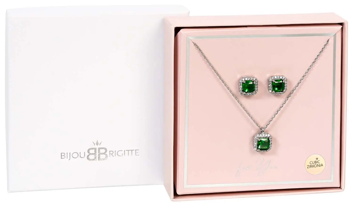 Schmuckset - Emerald Zirkonia