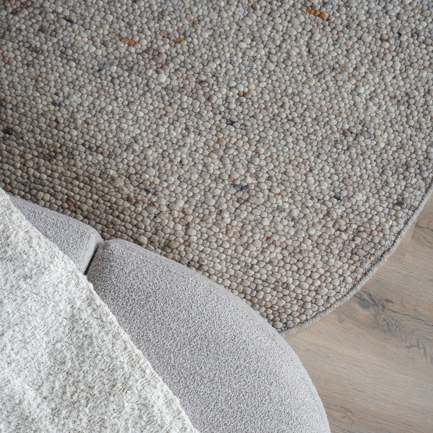 Vloerkleed Stone organisch donkerbeige 160x230 cm