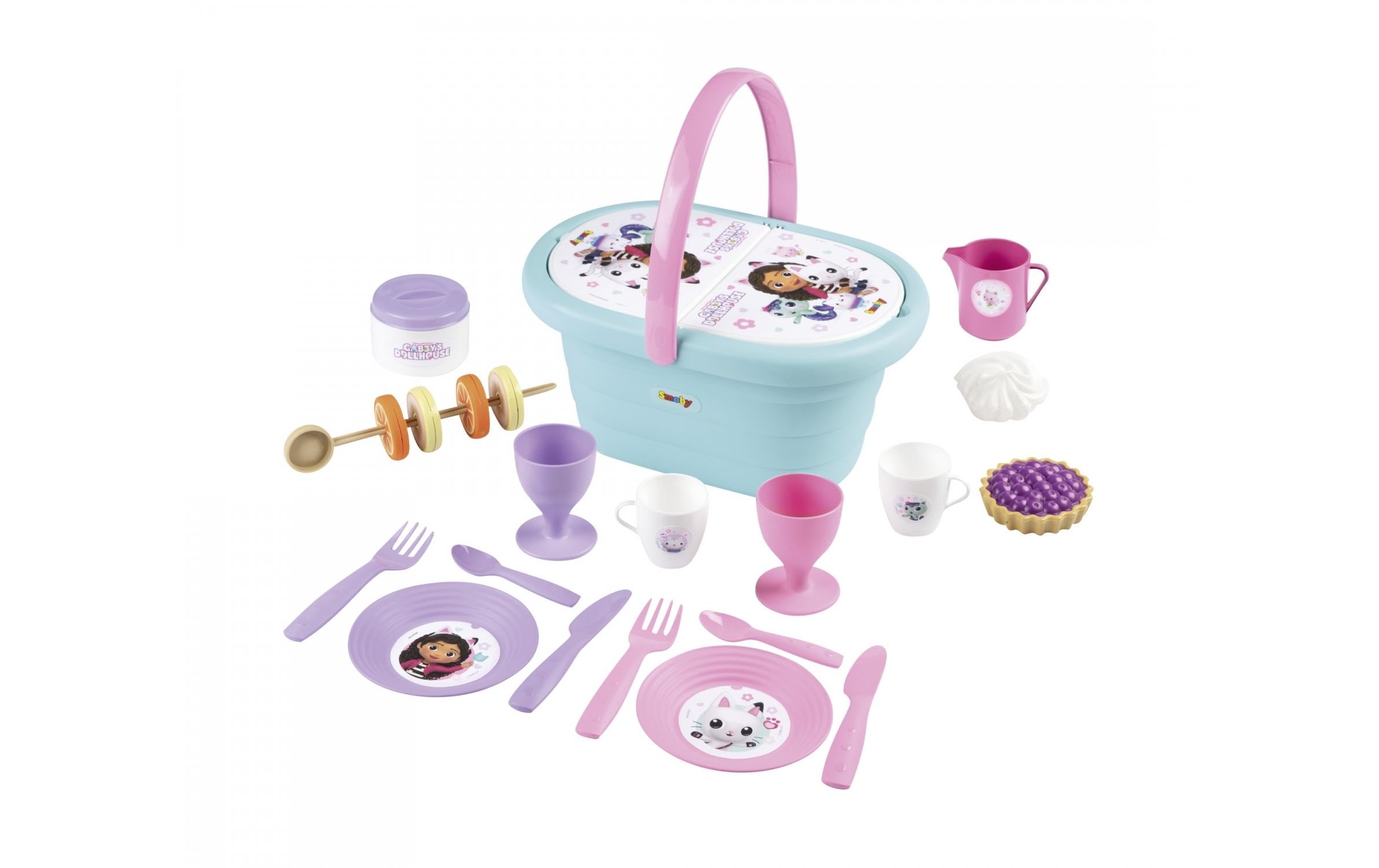 Spiel-Geschirr Gabby's Dollhouse PicknickkorbKomplettes Picknickkorb-Set