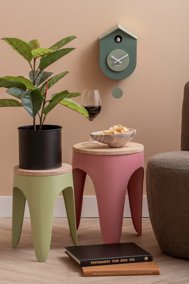 Stool Set Double Funky LM2258LB Soft blue & dark mauve