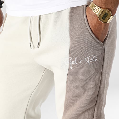 Pantalon Jogging 234400 Beige Marron
