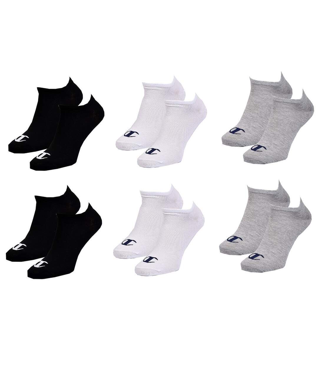 Chaussettes homme CHAMPION SPORT -Assortiment modèles photos selon arrivages- Pack de 6 paires SNEAKER CHAMPION