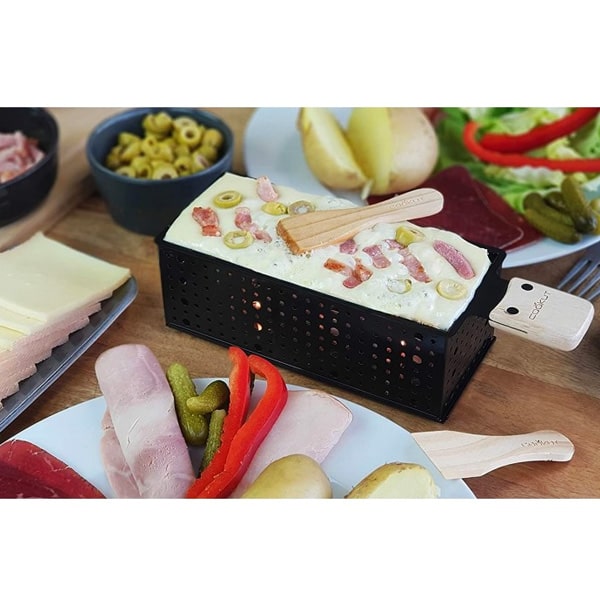 Kit raclette et fondue à la bougie pour 2 personnes Cookut