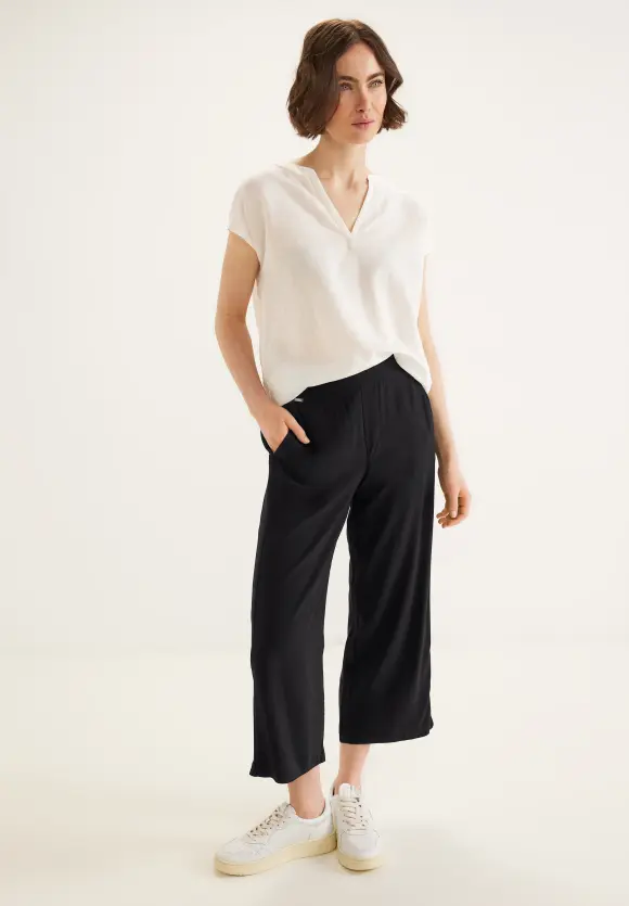 Viskose Loose Fit Hose - Black