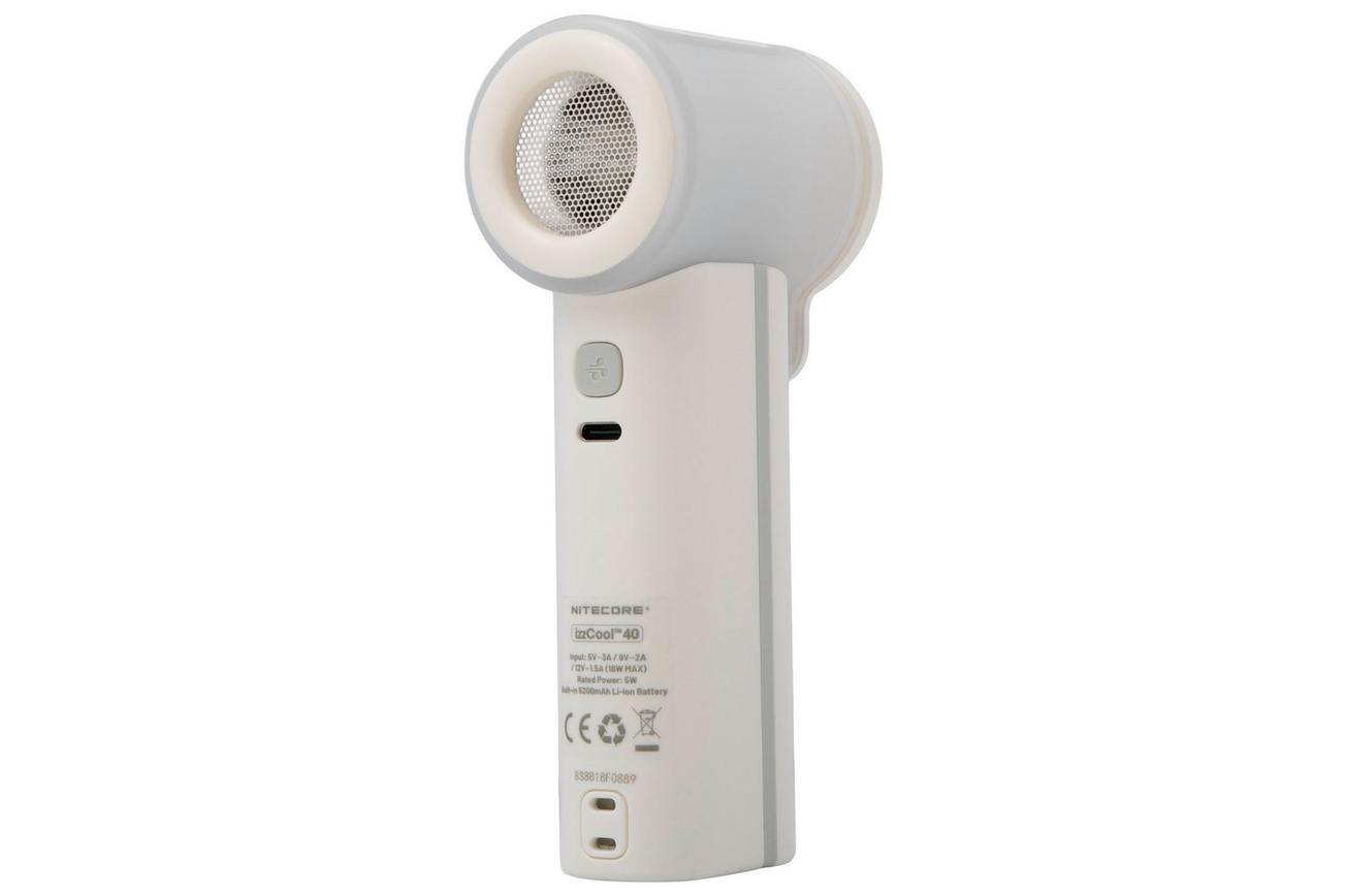Nitecore izzCool 40, White, ventilator met nevelfunctie