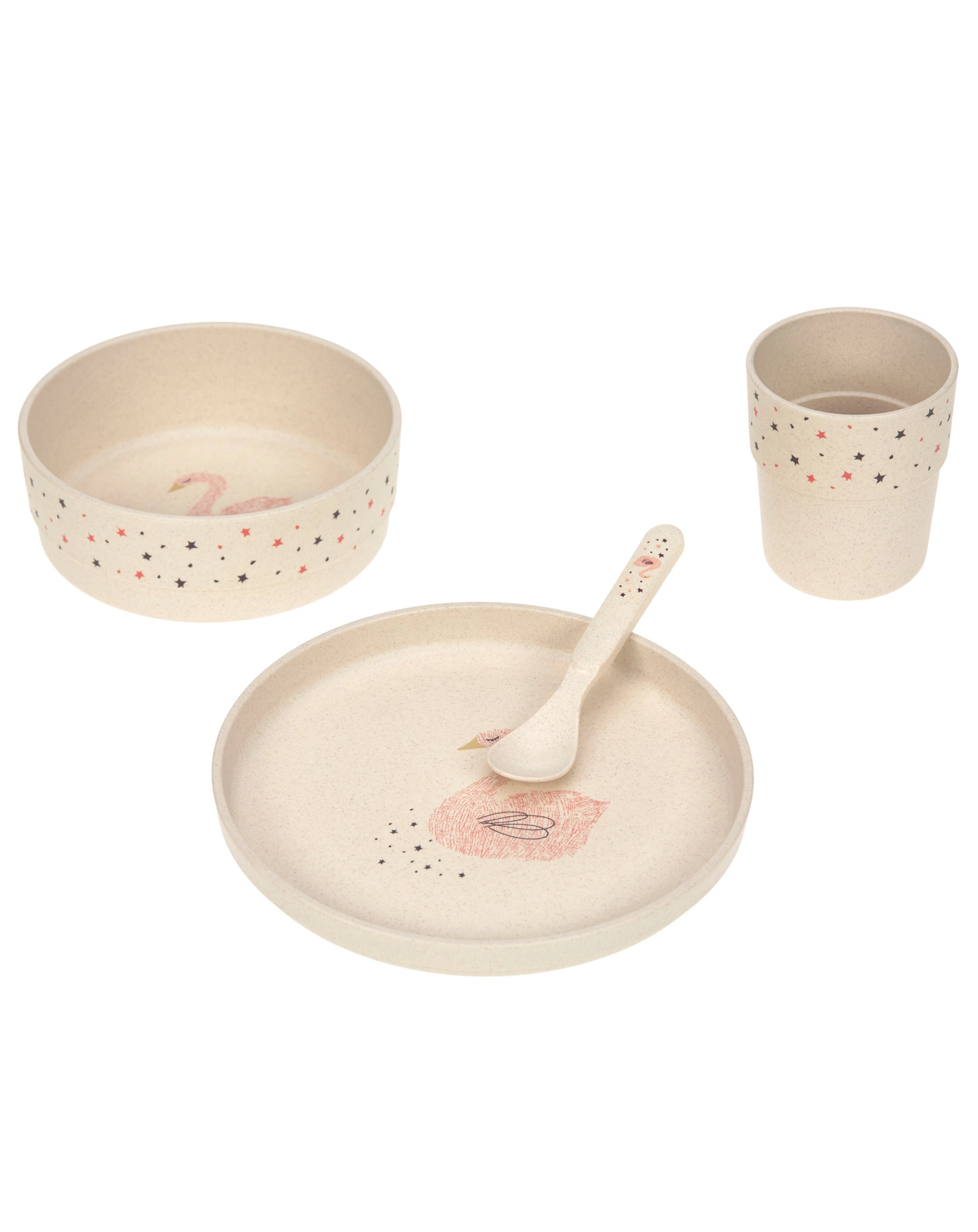 Kindergeschirr-Set LITTLE WATER SWAN 4-teilig