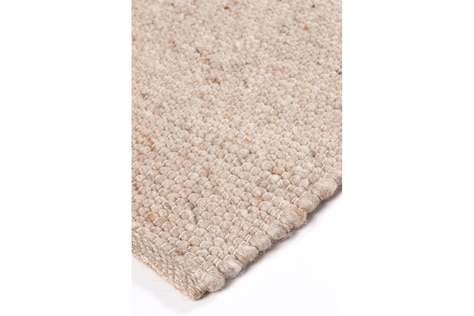 Gotland gulvteppe 160x230 Sandfarget 160x230cm vendbar ull