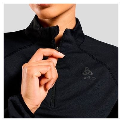 Pull Running Femme Odlo Zeroweight Warm 2.0 1/2 Zip Noir