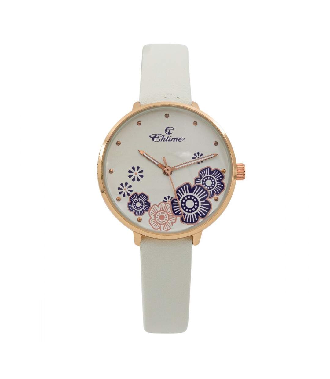 Montre Tendance Femme en Blanc CHTIME