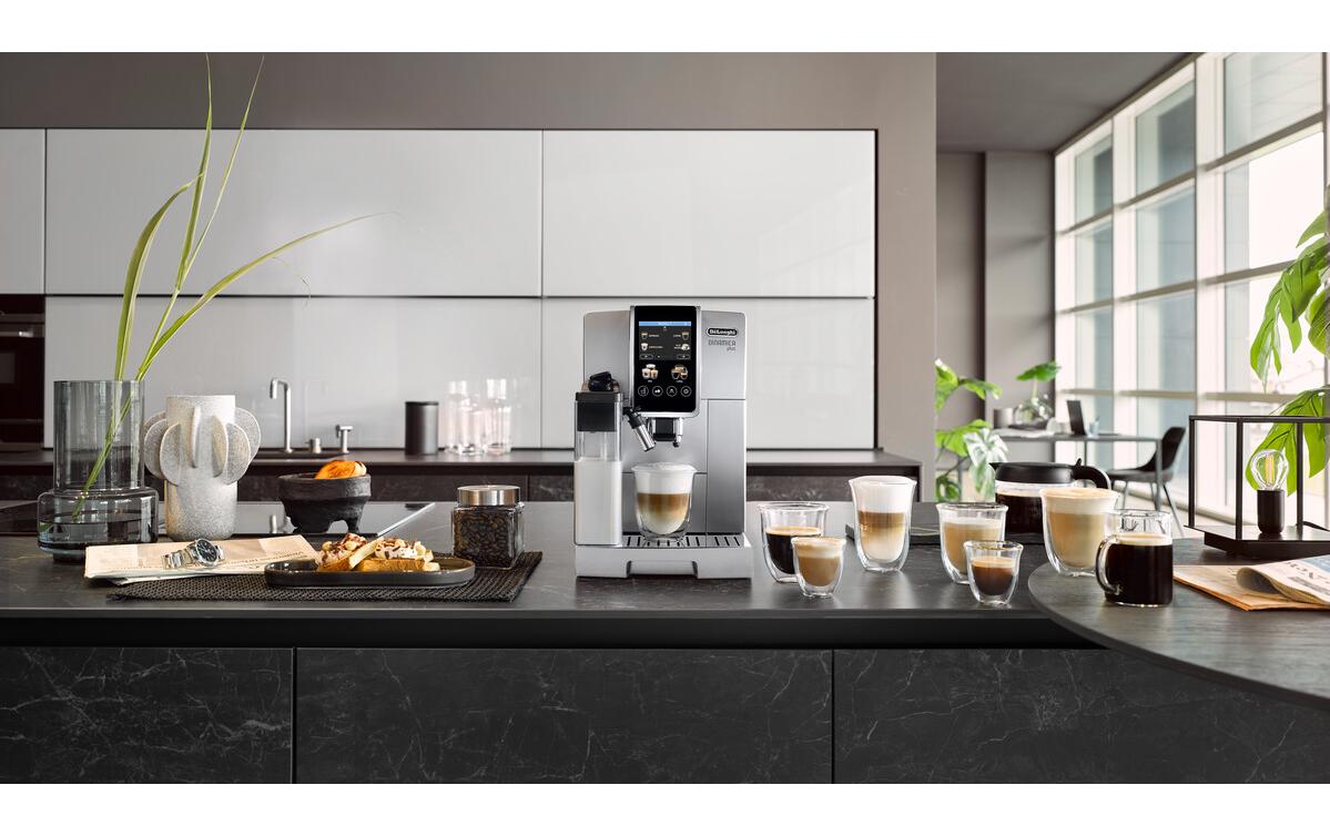 Kaffeevollautomat Dinamica Plus ECAM380.85 Taupe<br>Kaffeevollautomat mit 3.5 Fulltouch TFT-Farbdisplay