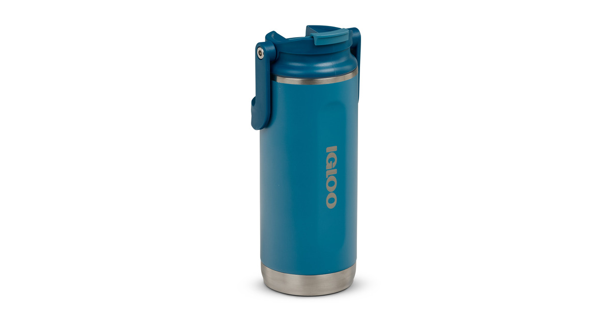IglooFlip ‘n’ Sip Tumbler 16 oz, 0,47 liter drinkfles  (Blauw)