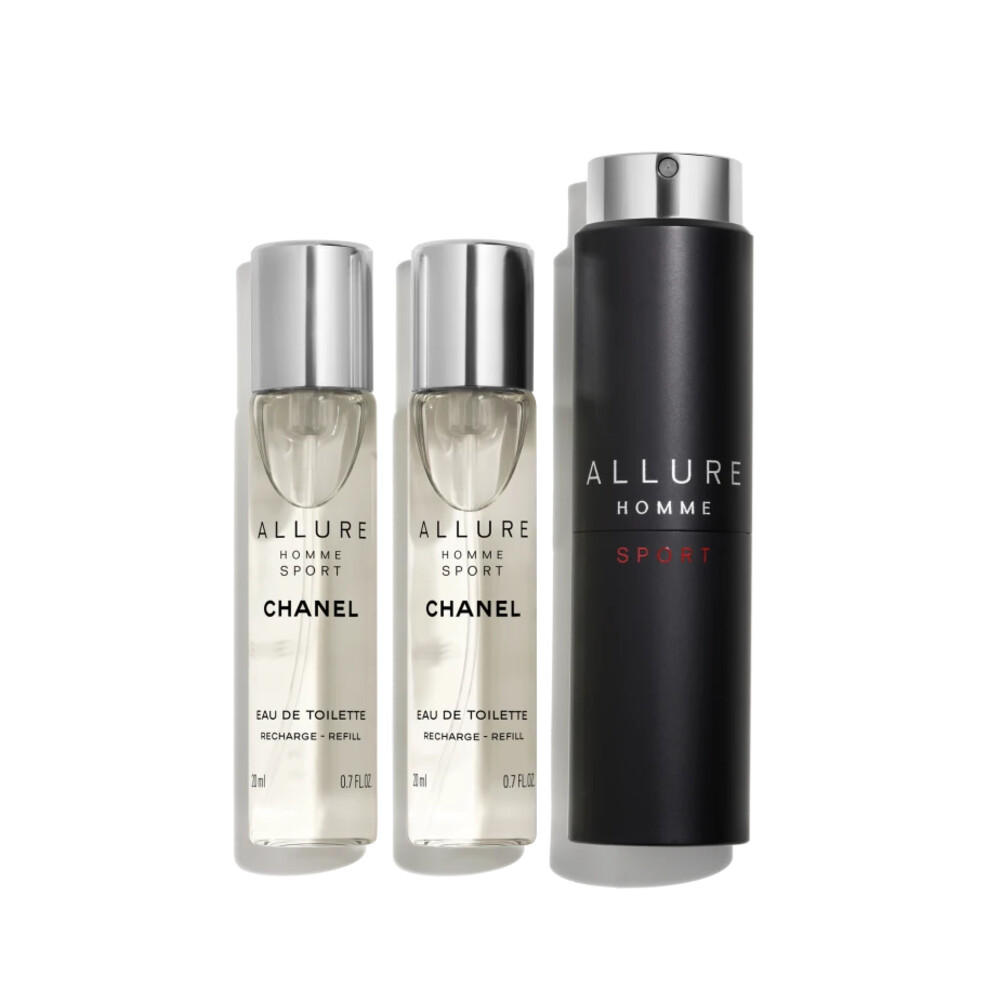 Chanel Allure Homme Sport Geschenkset Eau de Cologne Travel Spray 20 ml + 2x navulling 20 ml1 set