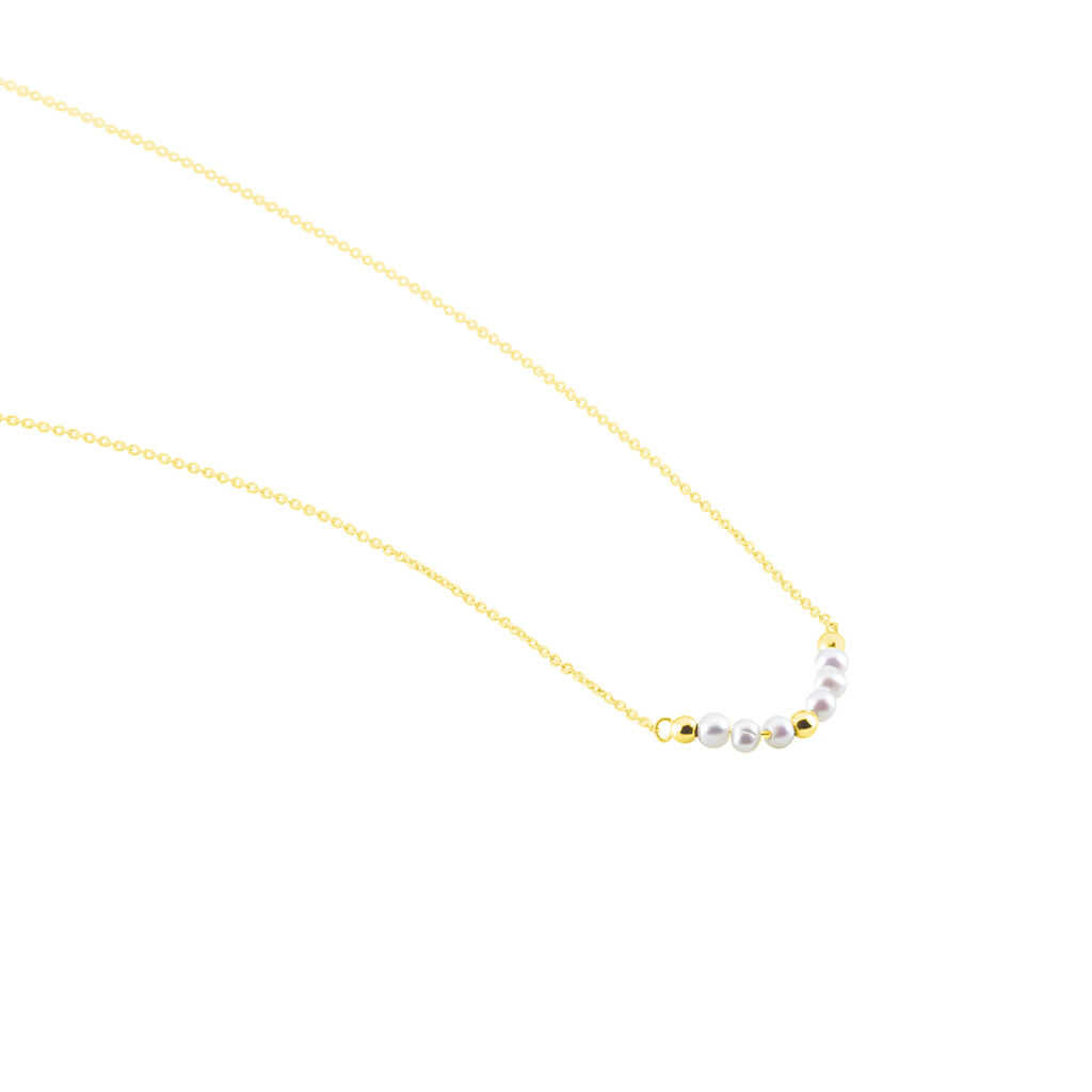 Collier Tova Or Jaune Perle