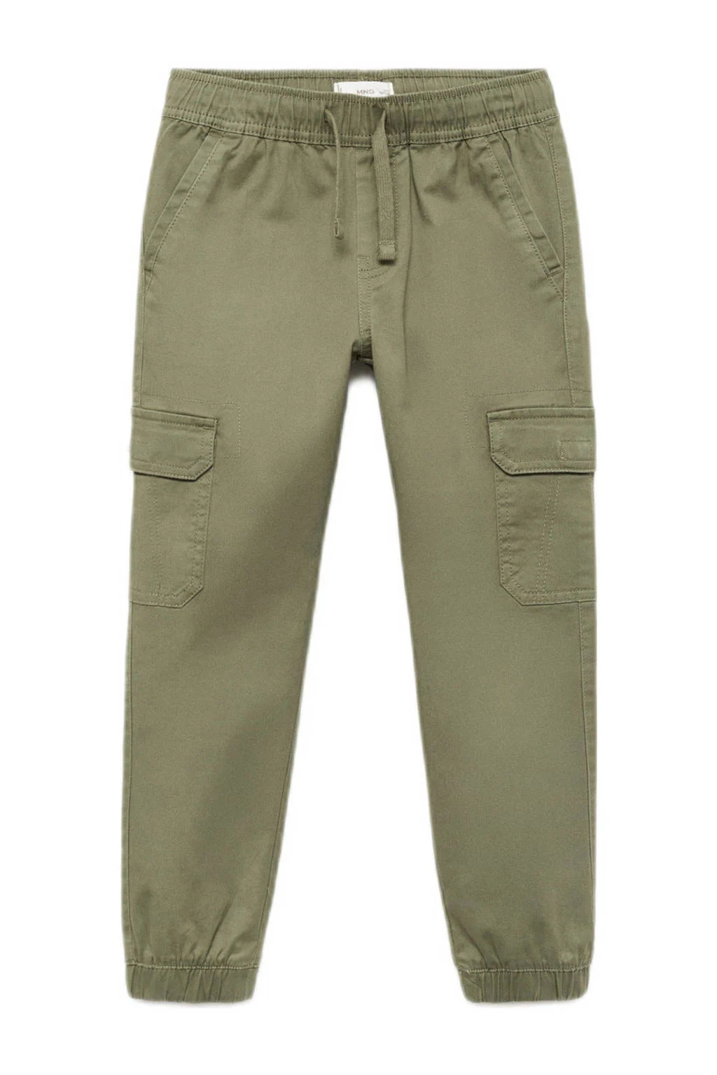 Mango Kids tapered cargo broek kaki