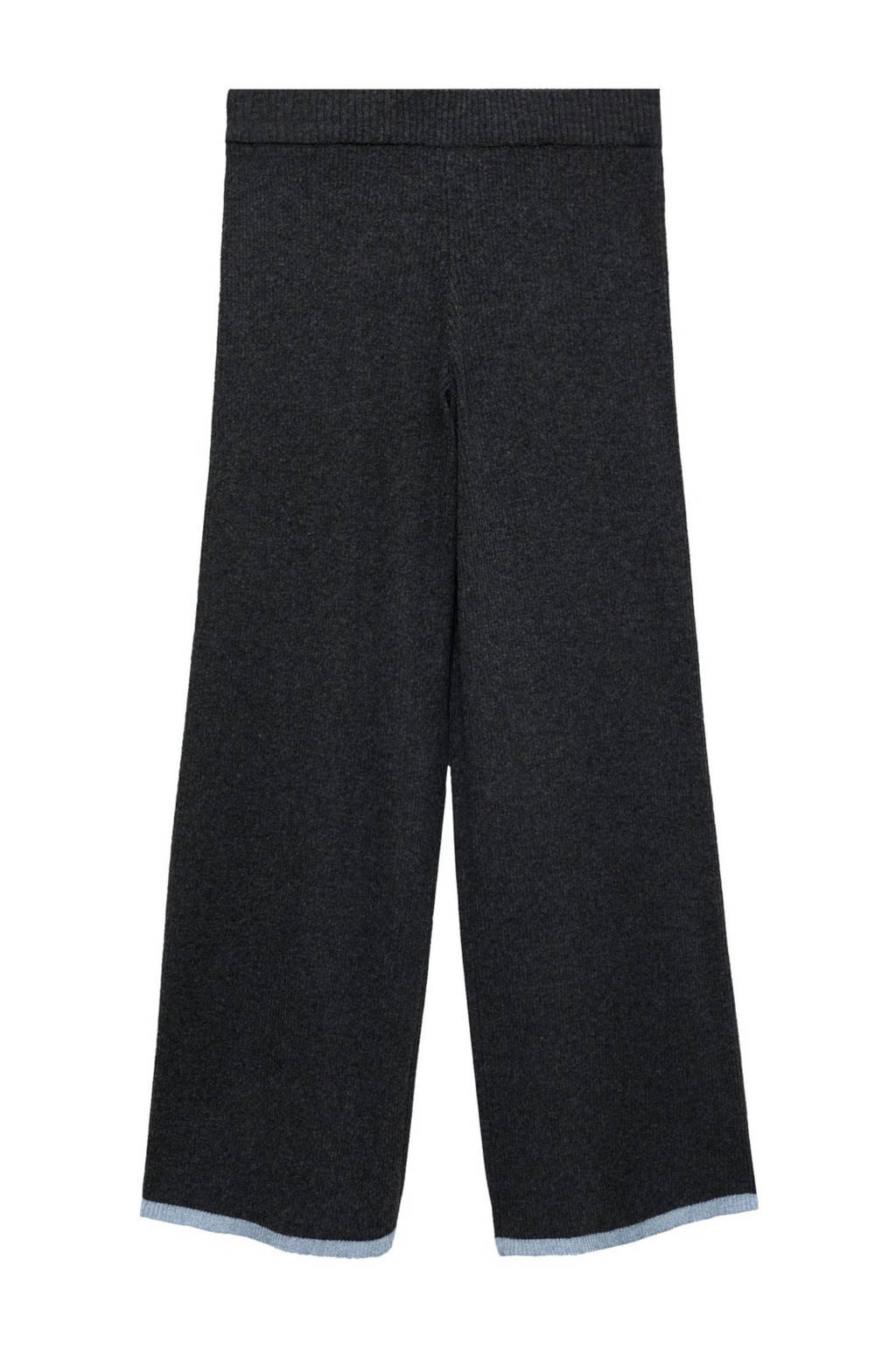 Mango Kids wide leg casual broek antraciet