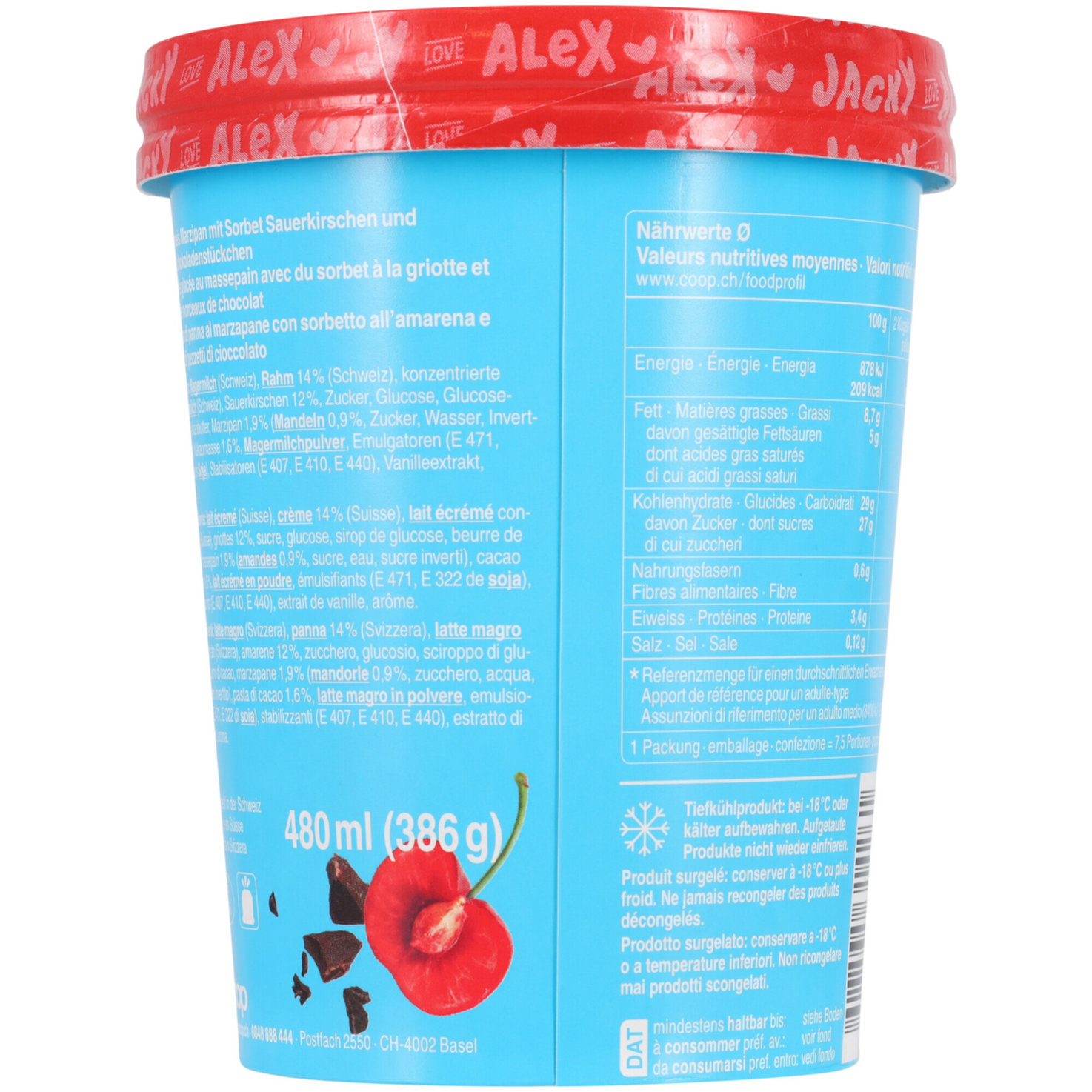 Alex Jacky Glace Cherry Chocolat & Marzipan