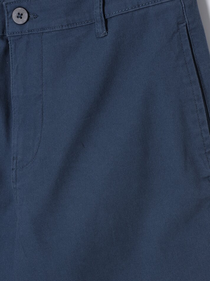 Calça chino rústica - Azul Médio