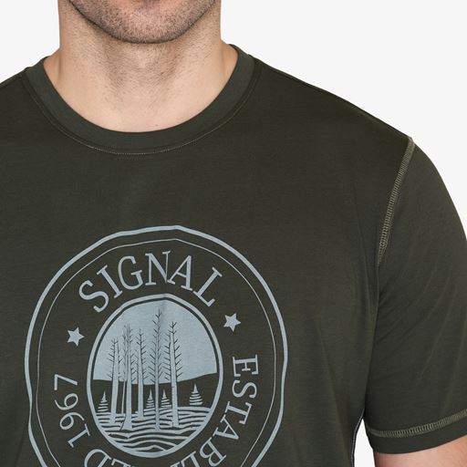 Signal Poss Print T-shirt, Climbing Ivy, S