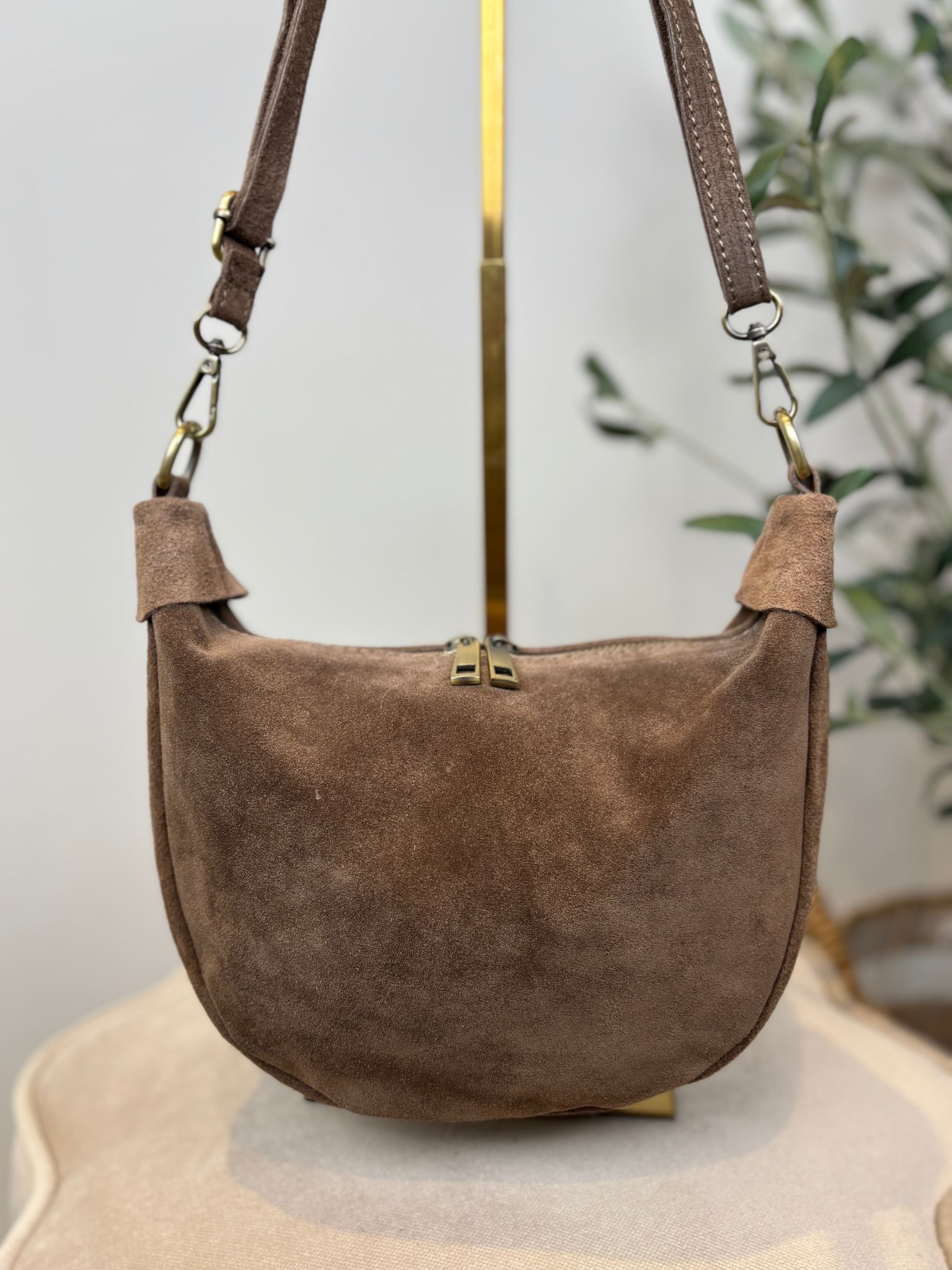Elsie Bag - Suede Taupe