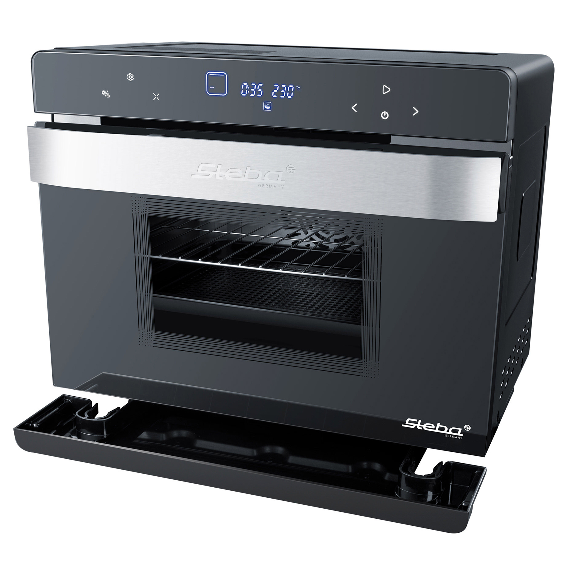 STEBA Multifunktions-Dampfbackofen DG 80 - schwarz - 1900 Watt