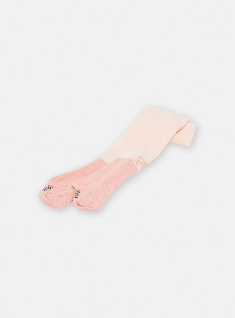 Collants roses à motifs renards pour bébé fille