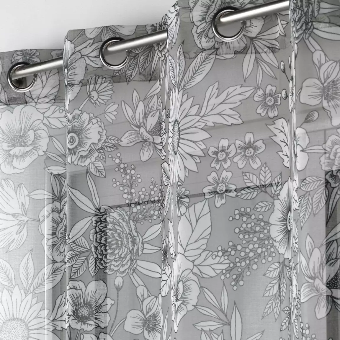 Voilage (140 x 240 cm) Milady Gris