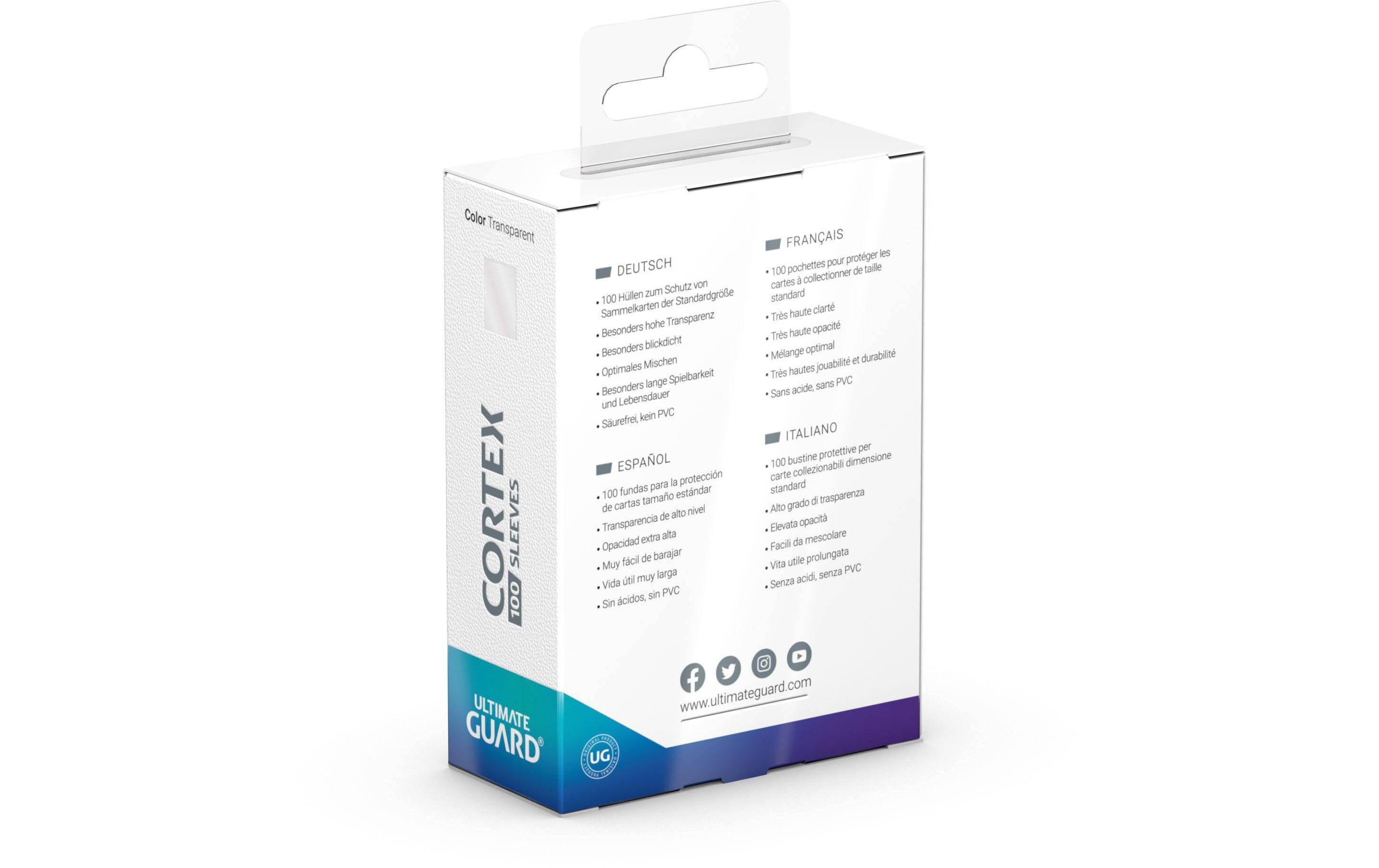 Kartenhülle Cortex Sleeves Standard Transparent 100Ideal-Fit Sleeves 66 x 91 mm