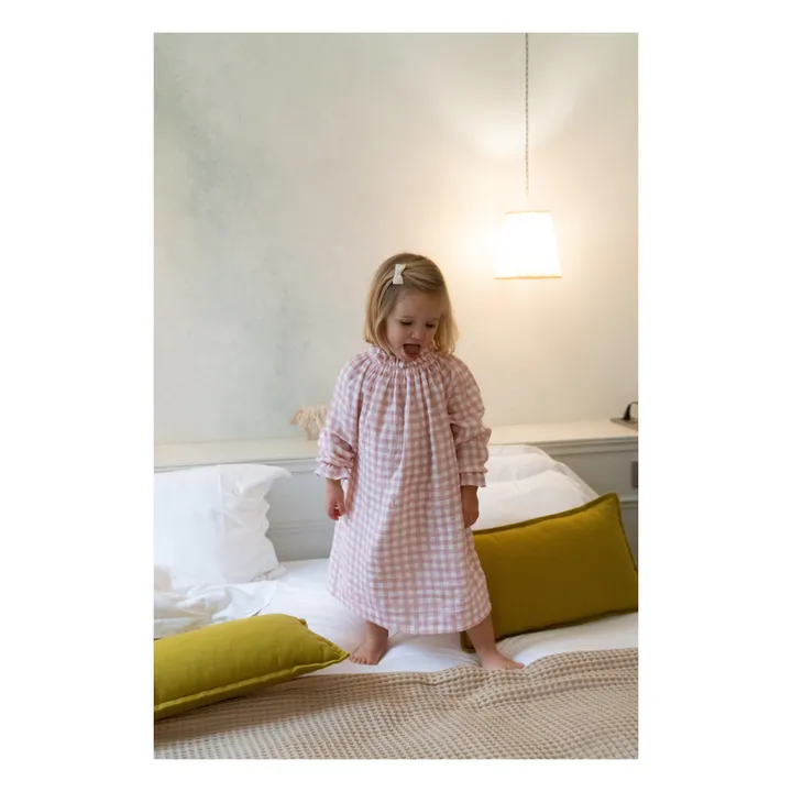 Risu Risu Robe de Nuit Gaze de Coton Bio Sissi | Rose pâle