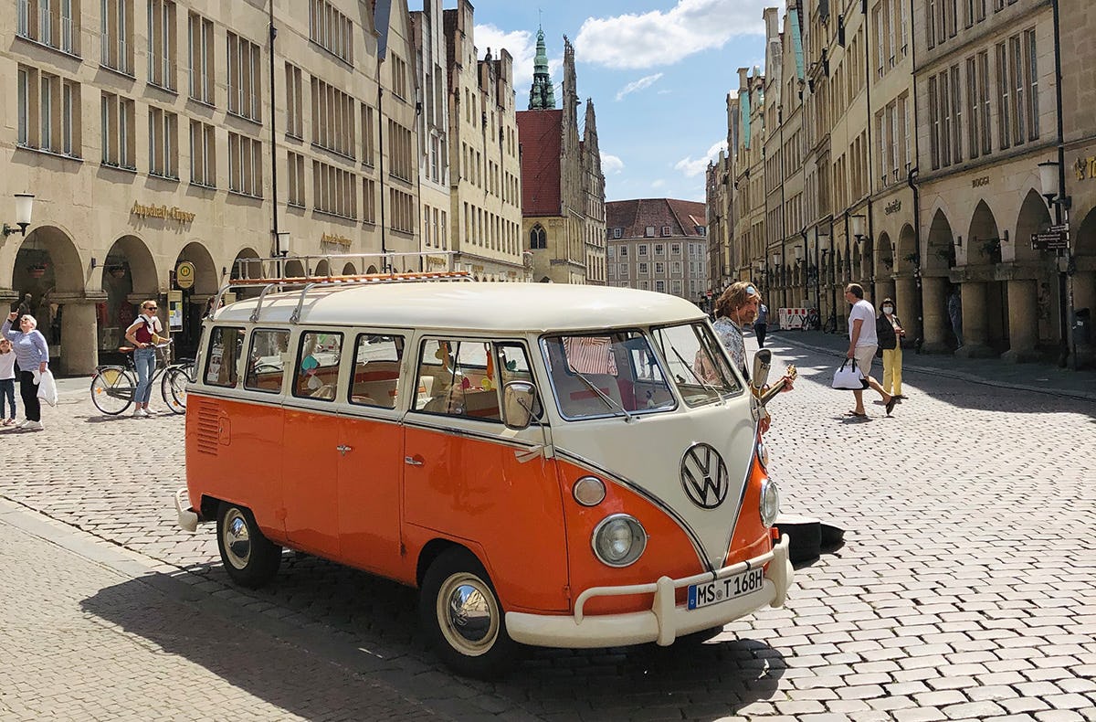 VW Bulli Stadtrundfahrt in Münster für 4