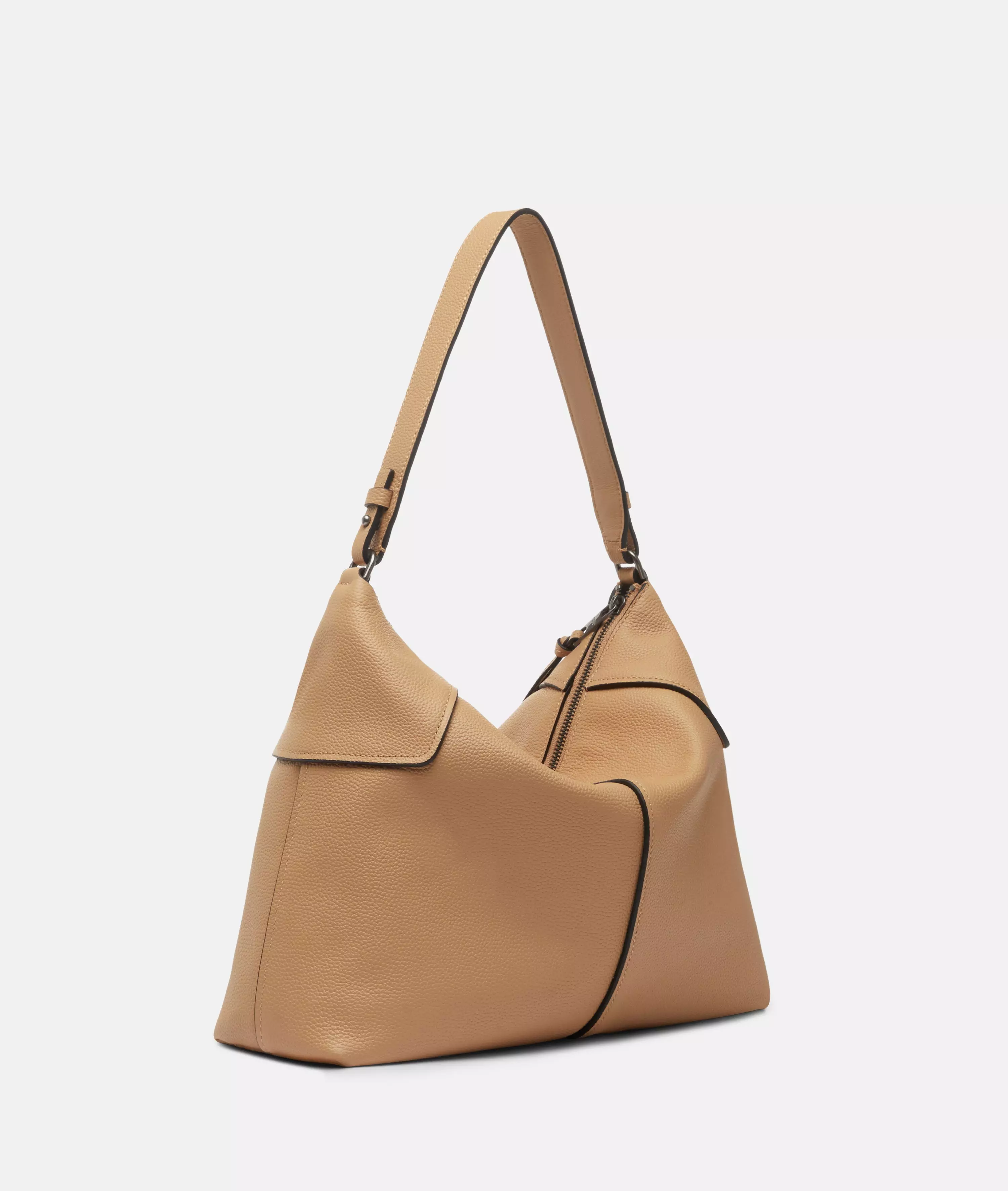 Mila Hobo M Spacious hobo bag made of cowhide leather