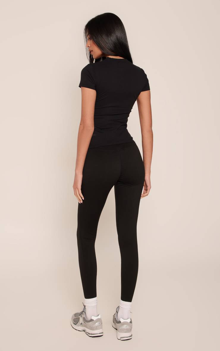 Noir Legging De Sport Taille Haute Sculptant Tall