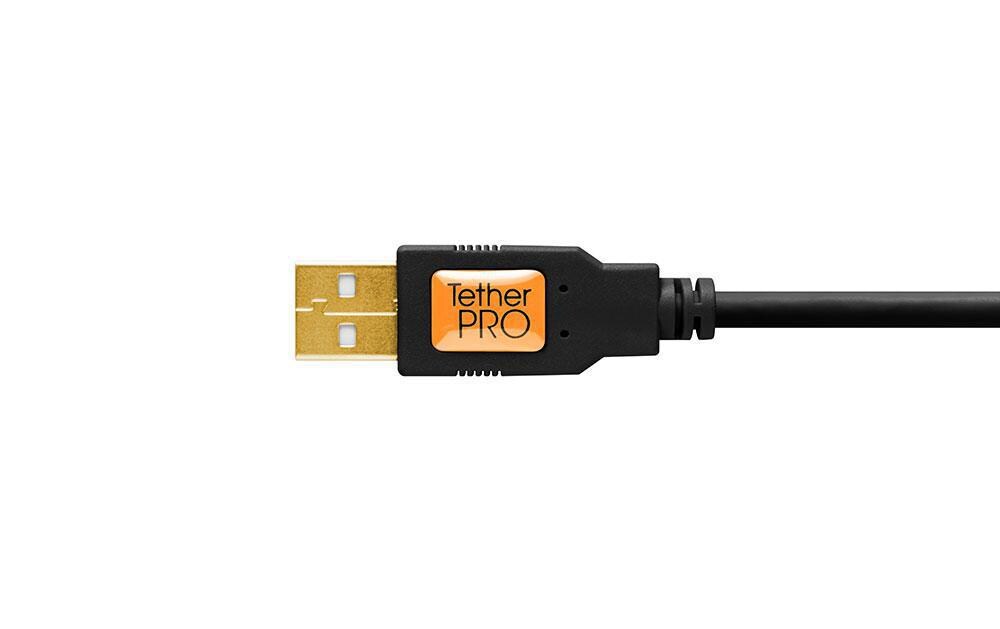 Kabel TetherPro USB 2.0 A / Mini B 5 Pin 4.6 Meter – BlackUSB-Kabel 2.0 zu Mini-USB 5-Pin
