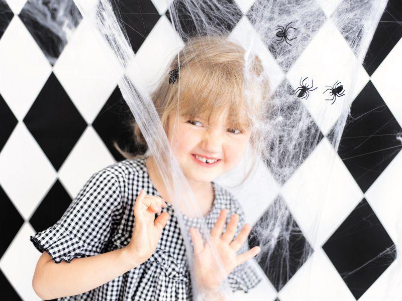Partydeco Spinnengewebe Weiss, 60g Raumdeko «Spinnennetz» für Ihre Halloween Party