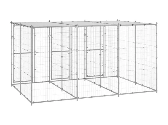 Chenil extérieur cage enclos 330 x 220 x 180 cm 02_0000445