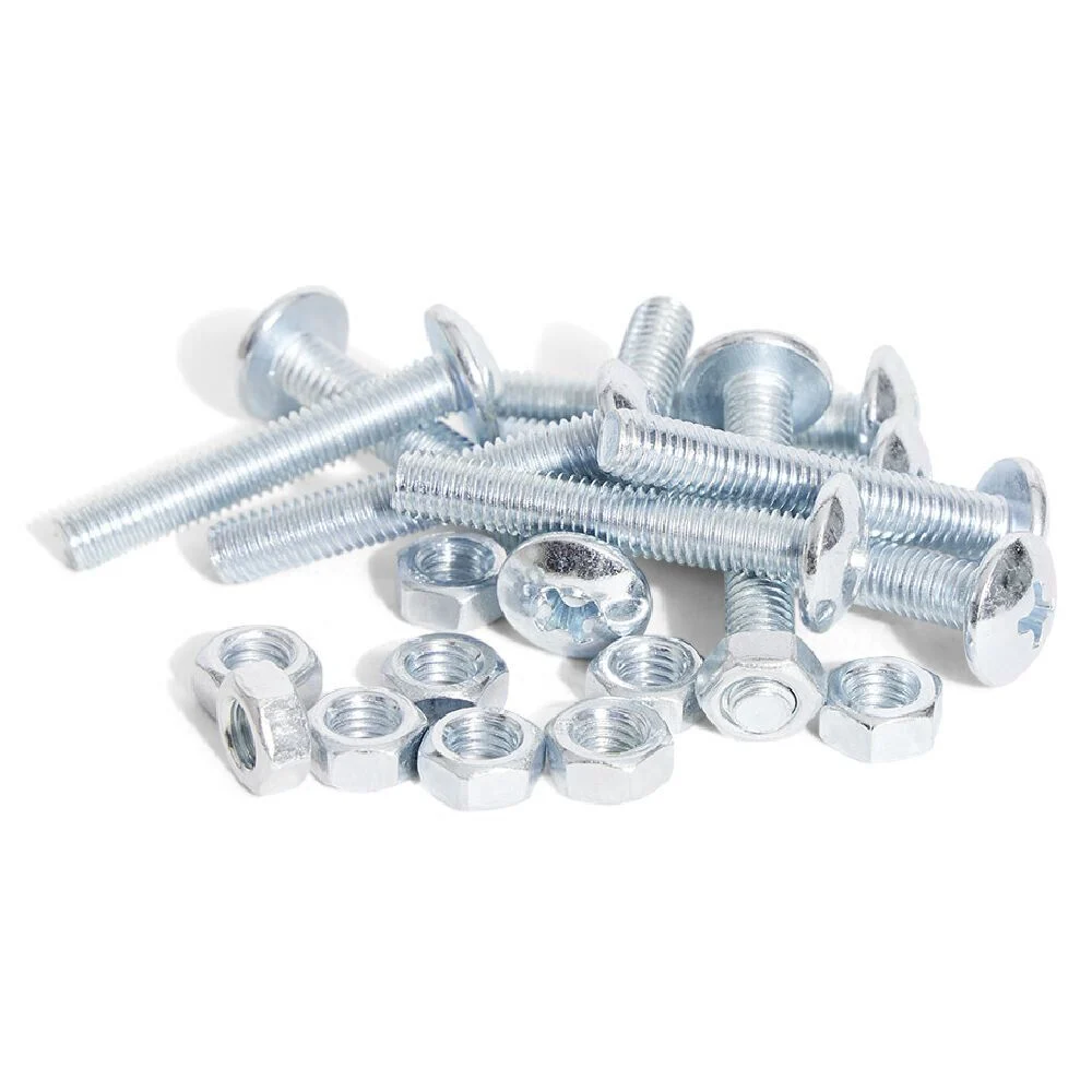 10 boulons poêlier cruciforme acier zingué - 5x30 mm
