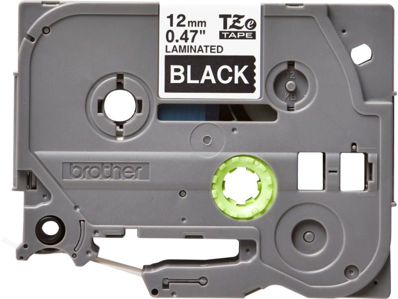 Brother Beschriftungsband TZe-335 Weiss auf Schwarz 12 mm-Beschriftungsband für Etikettendrucker