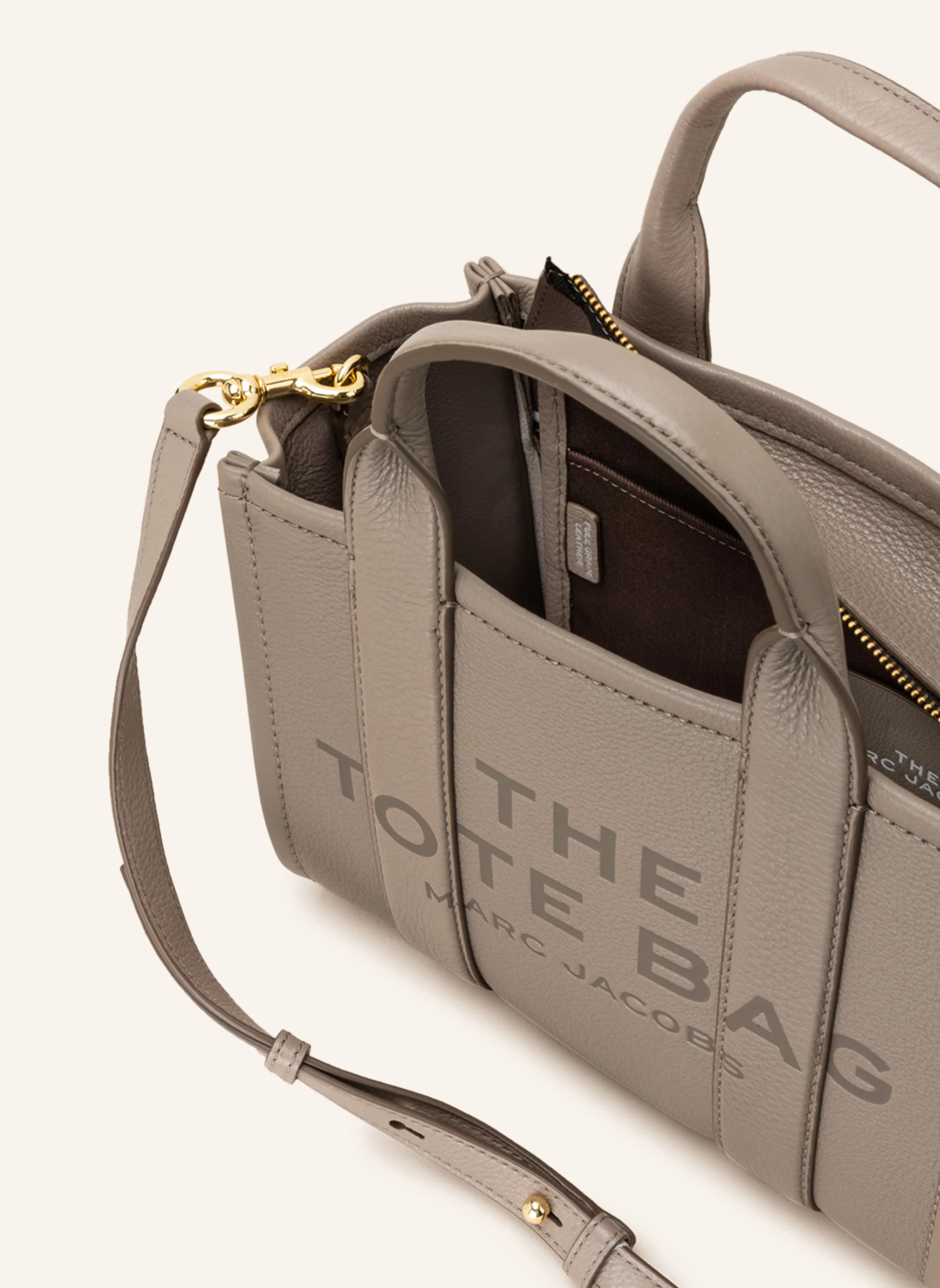 MARC JACOBS Shopper THE SMALL TOTE BAG LEATHER