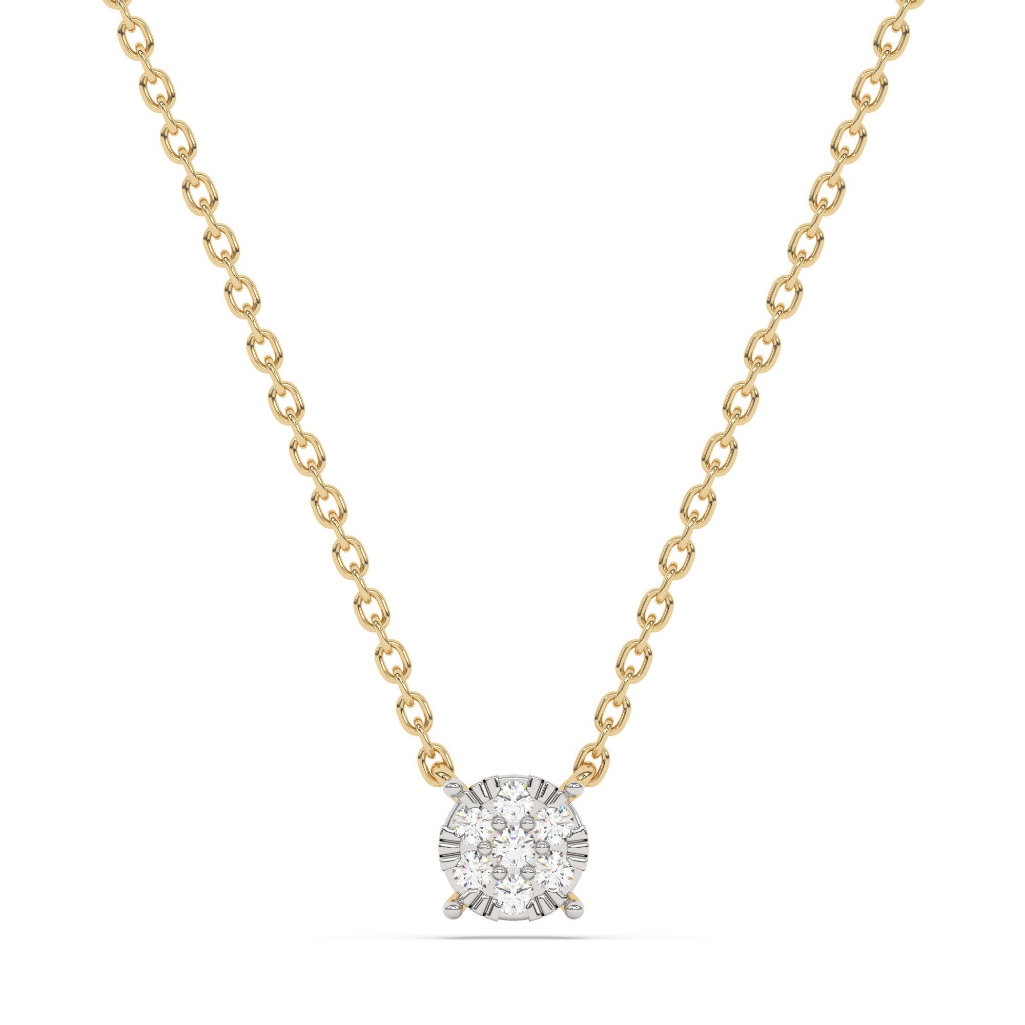 Diam Addict Halskette 585 Gelbgold mit im Labor gezüchtetem Diamanten