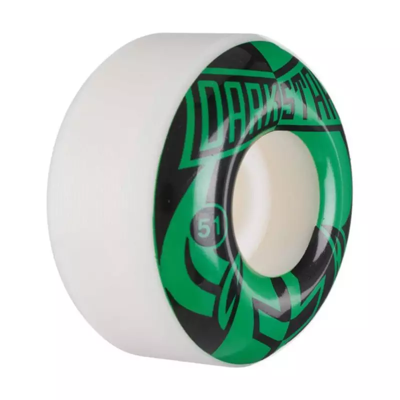 Roues skate DARKSTAR (x4) Divide Green Blanc 51mm