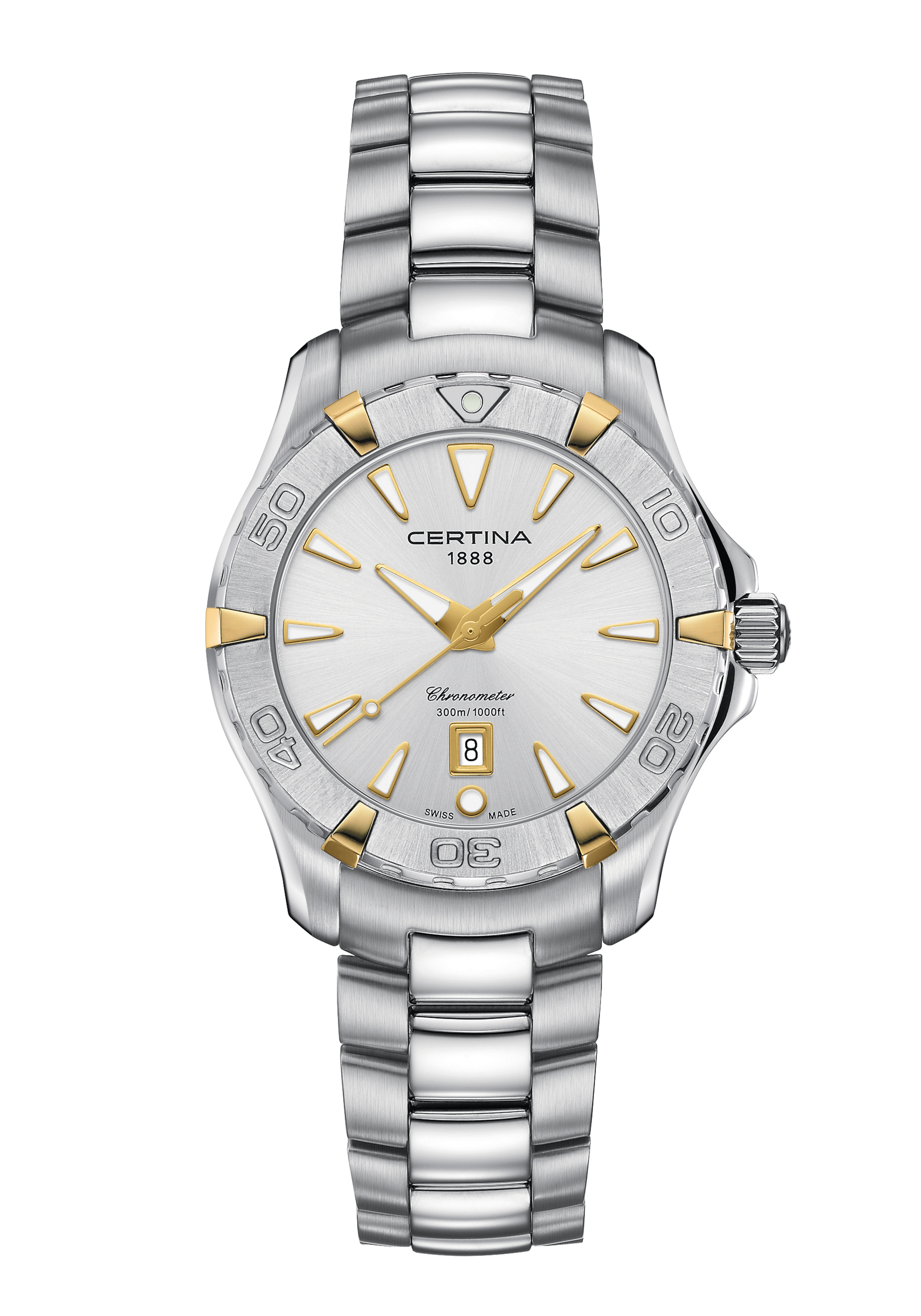 Certina DS Action Damenuhr Chronometer Silber