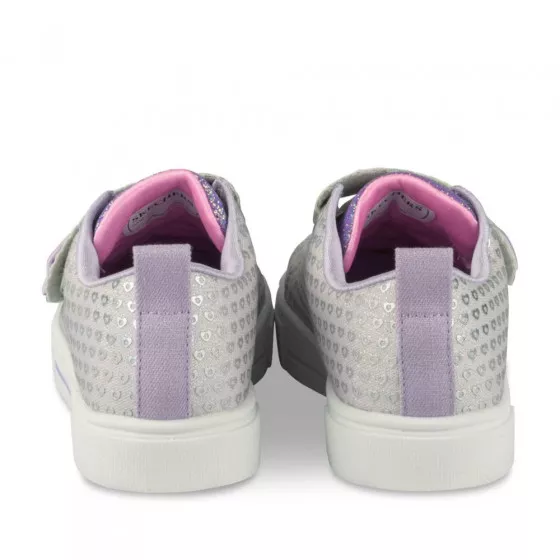 Baskets GRIS SKECHERS Twinkle Sparks Heart Dreams