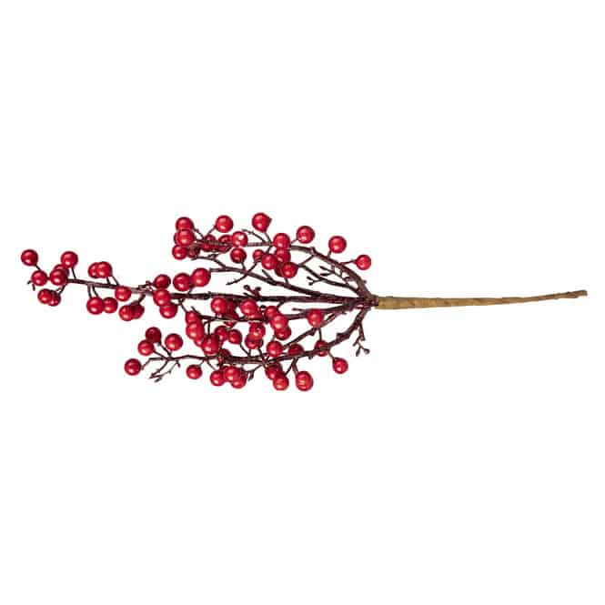 Dekozweig - mit roten Beeren - ca. 40 cm