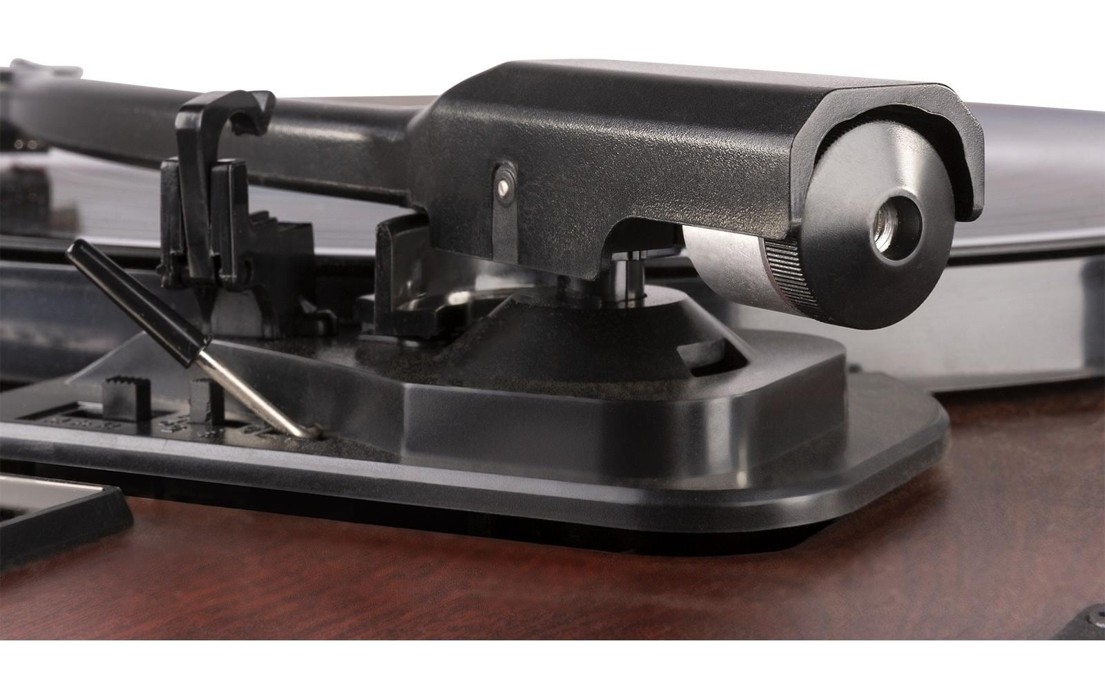 Plattenspieler mit Bluetooth RP180 Dunkelbraun<br>Plattenspieler mit Bluetooth-Empfänger, CD-Spieler und FM-Radio